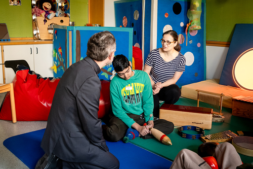 Schulbesuch Blaue Schule